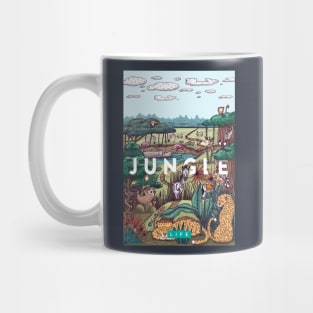 jungle animal illustration Mug